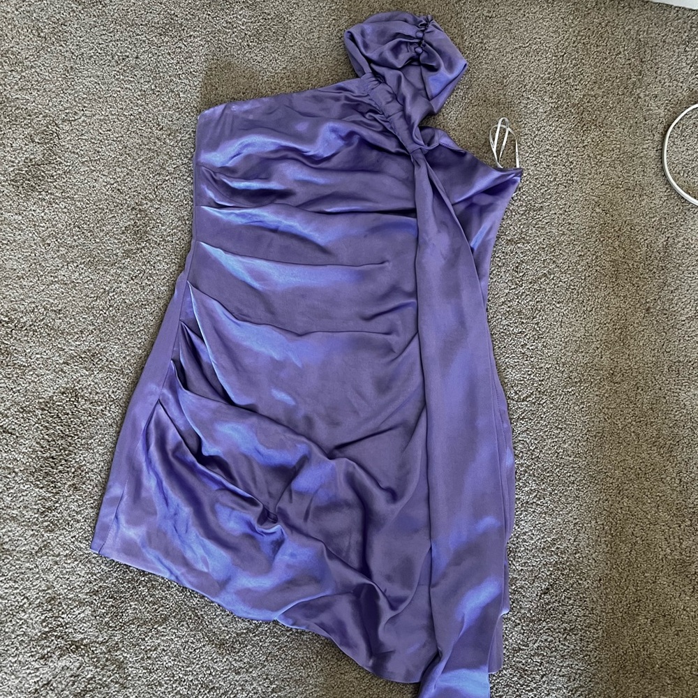 Elliatt One-Shoulder Dress in Lavender